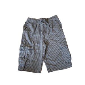 Tea Collection Pinstripe Jersey Cargo Shorts Size 8